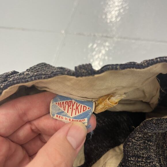 Vintage 40s Happy Kid Brown Pattern Corduroy Pants 22x19 - Picture 4 of 4